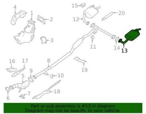 Genuine nissan rear muffler 20110-6cc0a