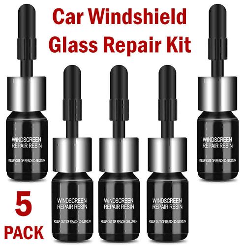 5-pack automotive glass nano repair fluid car windshield resin crack *