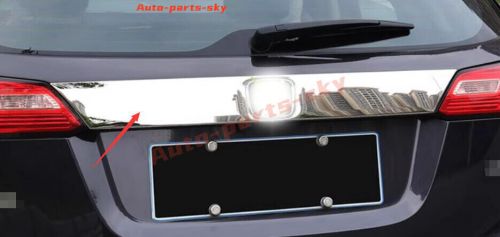 Stainless steel silver 1pcs rear trunk lid tail gate trim for honda hr-v 19-2022