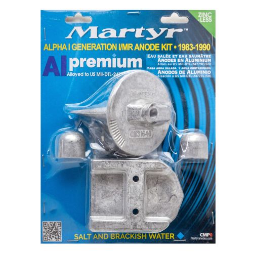 Martyr aluminum anode kit for mercruiser alpha one gen 1 1983-1990