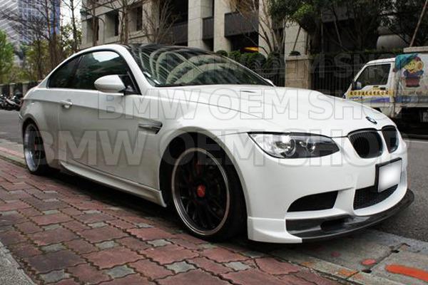 Combo! bmw carbon set e92 m3 3d front lip & splitter & p rear trunk spoiler !