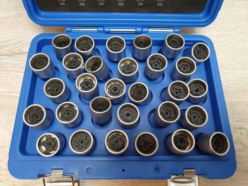 Sw stahl 02385l mercedes wheel locking nut master set new