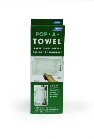 Camco 57121 pop-a-towel paper towel dispenser almond