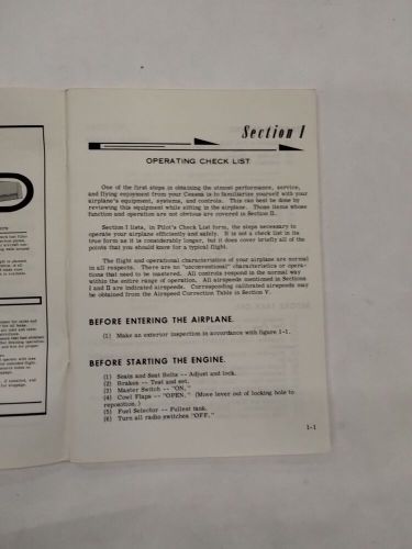 Cessna 1967 tp206b turbo system super skylane owner&#039;s manual-original