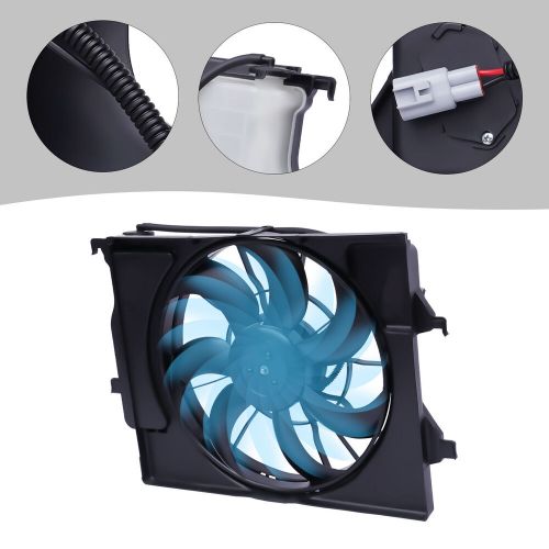 For 2018-2020 accent,2018-2020 rio sedan radiator condenser cooling fan assembly