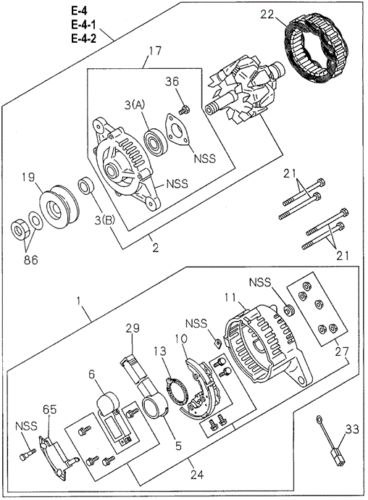 Genuine honda voltage regulator 8-97176-917-0