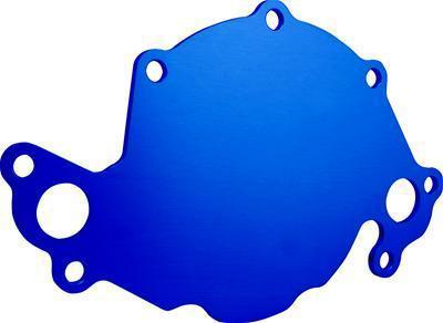 Cvr water pump back plate billet aluminum blue anodized ford 289 302 351w each