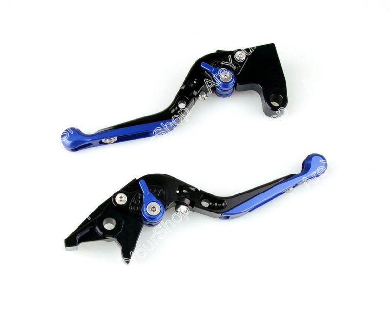 Adjustable folding extendable brake clutch levers bmw s1000 rr 2010-2012 blue