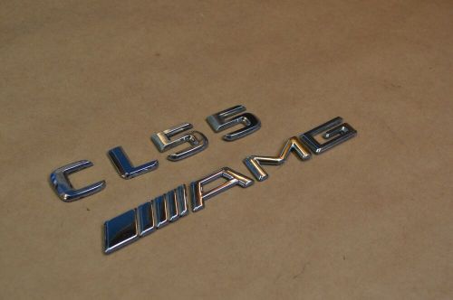 03-06 w215 mercedes benz cl55 amg trunk lid emblem logo