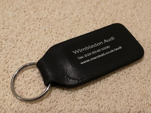 Audi main dealer keyring. wimbledon audi. excellent lightly-used condition.