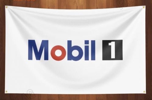 Mobil workshop/mancave advertising fan flag/banner