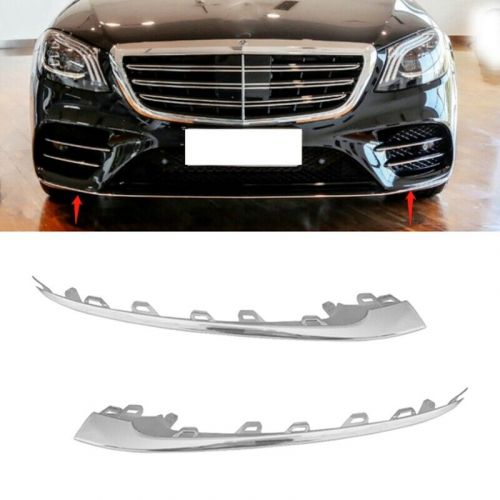 5x 2228857700 2228857800 chrome molding for front bumper for merce1921-