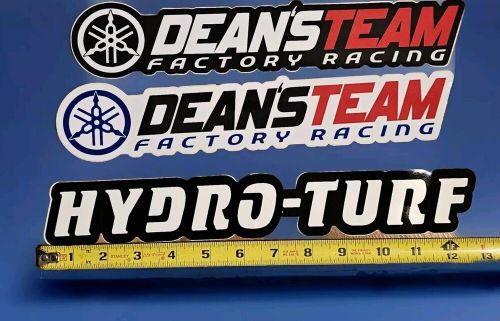 Jet ski sticker lot  hydro-turf dean&#039;s team factory racing jetpiolet 9 stickers