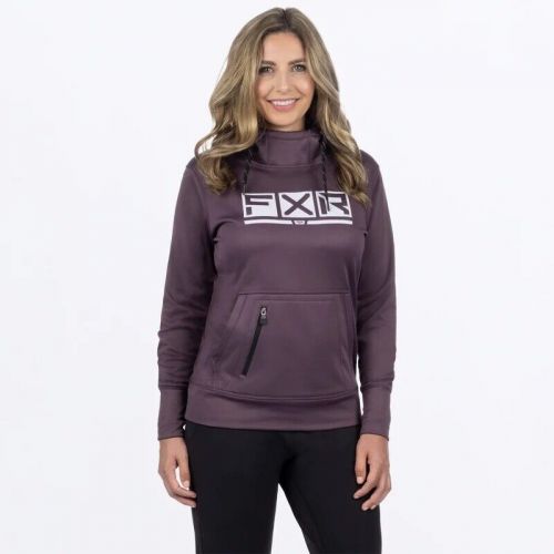 Fxr racing podium tech womens pullover hoodies xs purple