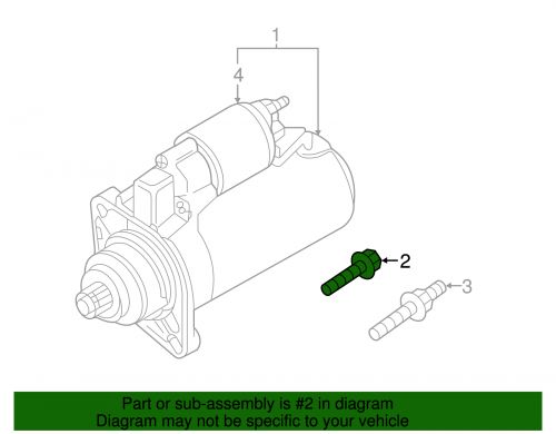 Genuine volkswagen starter bolt n-105-970-02