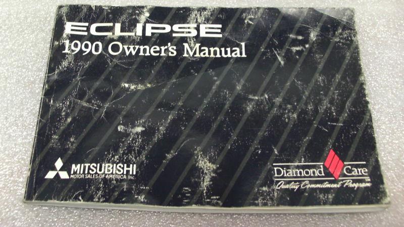 1990 mitsubishi eclipse 1g dsm oem owner's manual 