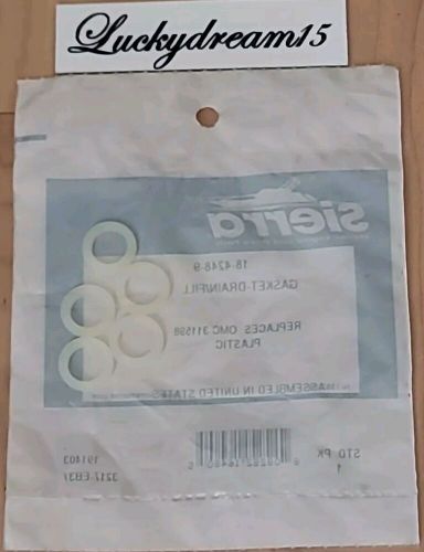 New sierra (lot of 5) 18-4248-9 gasket-drain/fill replaces omc 311598