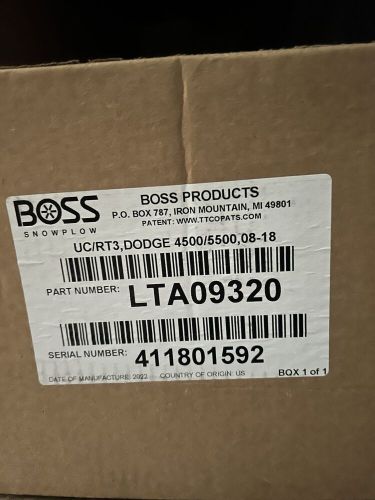 Boss snow plow undercarriage for  ram 4500/5500 2008 to 2018 part# lta09320