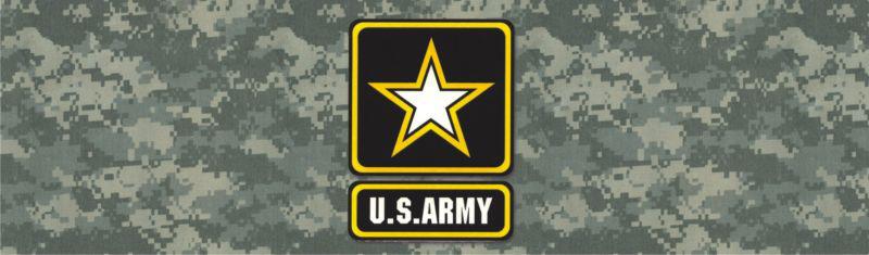 Rear window graphic - u.s. army and camo