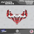 Graphics kit for yamaha yfz450 yfz450r (2014-2023) yfz 450 incision-red 16mil