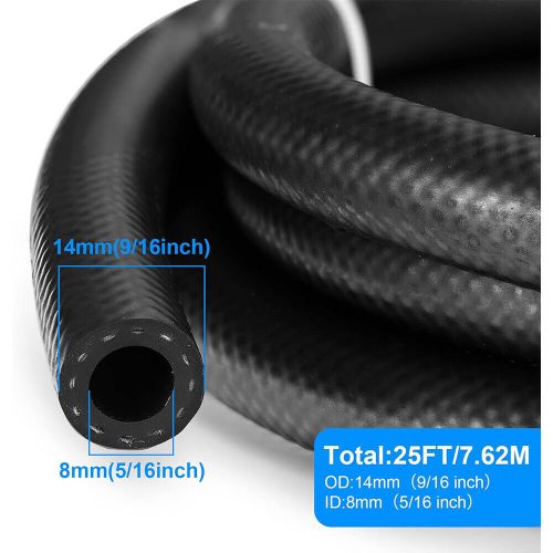 Fuel line 5/16 inch nbr rubber hose fuel line hose fuel injection hose 25ft