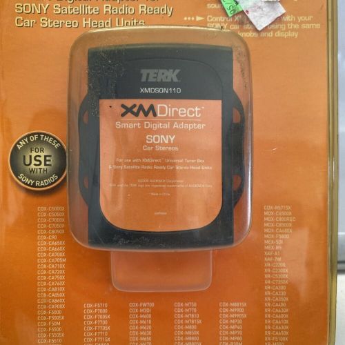 Xmdirect smart digital adapter sony satellite ready car stereos xmdson110 new