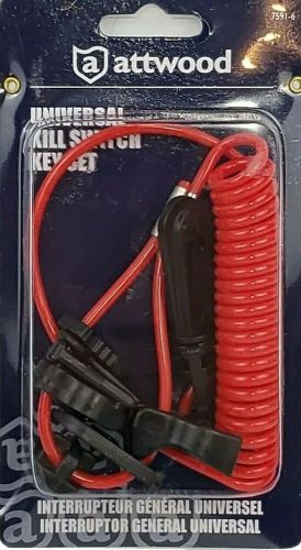 Attwood universal kill switch keyset 7591-6 boating safety new