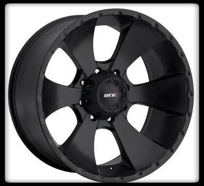 18" mkw offroad m19 black rims & nitto lt285-60-18 terra grappler tires wheels