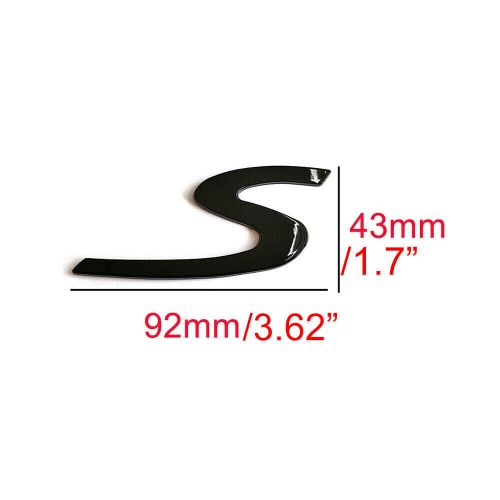 1pc s letter rear trunk badge emblem sticker for porsche cayenne panamera 911