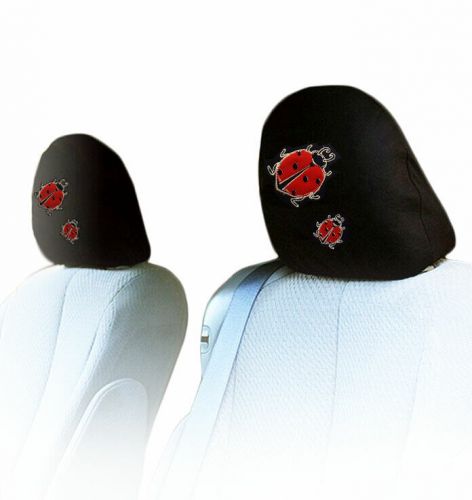 For subaru new pair of ladybugs car truck seat headrest covers