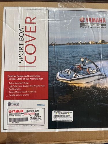 Yamaha oem dlx boat cover black 2019+ ar190 ar195 tower mooring mar-190tr-bk-19