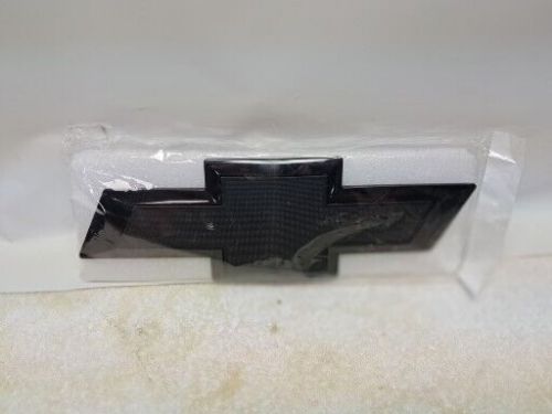 Chevy truck grille emblem, oem replacement, new in pkg, black w/ black center