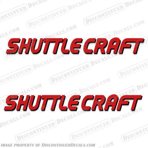 Fits shuttle craft boat decals (style 2) - any color!