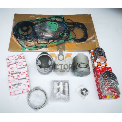 For isuzu 3ab1 rebuild kit piston ring overhaul gasket bearin kit  + valve guide