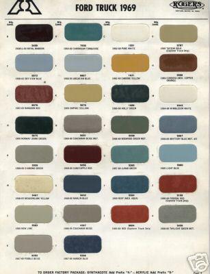 1973 dodge trucks vans pickup 73 paint chips rogers