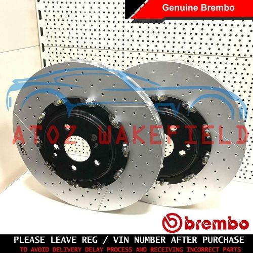 For mercedes sl63 amg front drilled 2 piece floating brembo brake discs 390mm