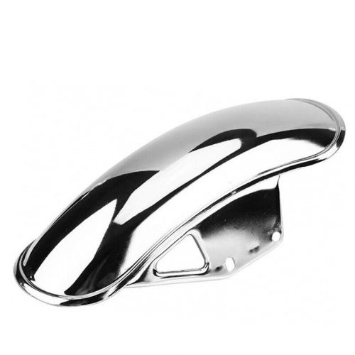 Modified motorcycle bike front wheel cover fender splash guard mudguard silver