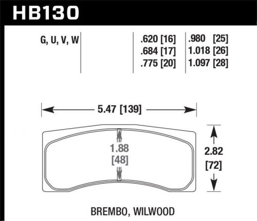 Hawk performance hb130d.775 er-1 disc brake pad