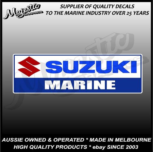 Suzuki marine - 310mm x 95mm - boat decal / sticker