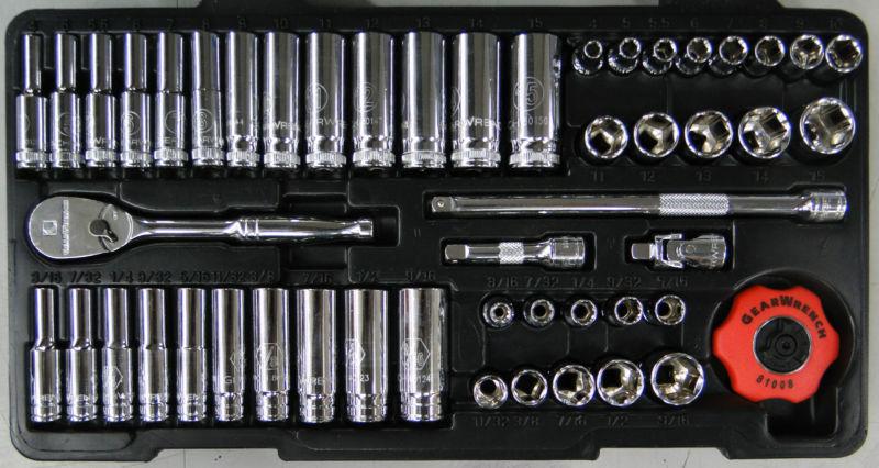 Gearwrench 80300 51 piece 1/4-inch drive 6 point socket set