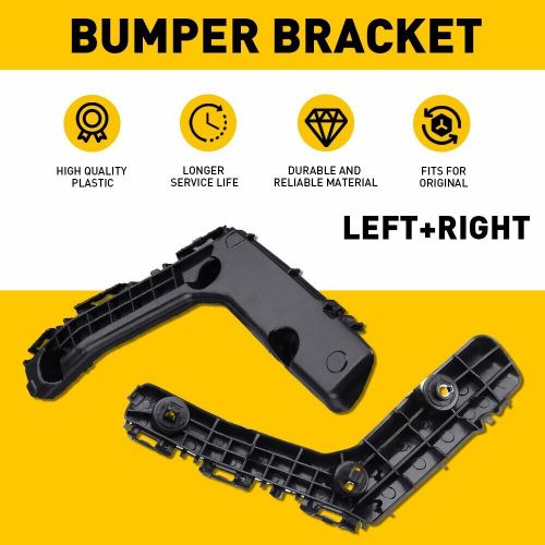 New bracket bumper for 2014-2016 toyota corolla set of 2 left front &amp; right side