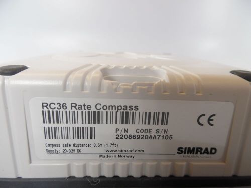 Simrad rc36 rate compass new old stock 22086920/90 day warranty!!!