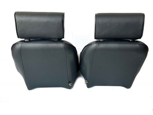 Pair bb1 rs black sports headrest bucket seats + tilting subframes classic mini