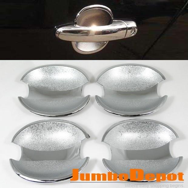 Fit for vw mk4 b5 triple mirror chrome side door handle cover bowls set