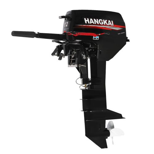 Hangkai 12 hp 2stroke fishing boat engine outboard motor long shaft water cooled