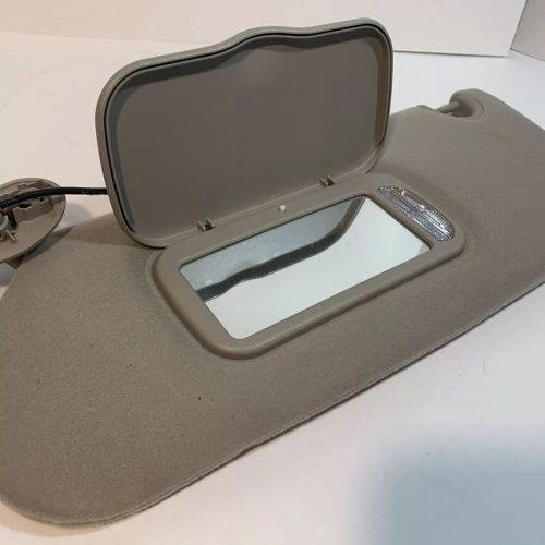 06-09 oem ford explorer sun visor set driver passenger lh rh cloth gray set