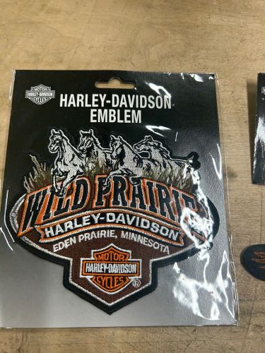 Wild prairie harley davidson eden prairie, mn- dealer patch &amp; pin &amp; ultra patch