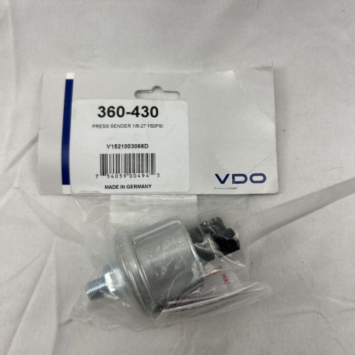 Vdo pressure sender 150 psi floating ground - 1/8-27npt 32/14