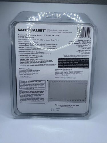 Safe-t-alert 85 series carbon monoxide propane gas alarm - 12v - black 85-741