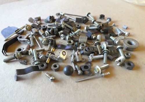 Large mixed lot of vintage mcculloch hardware nuts, bolts,needles, other karts